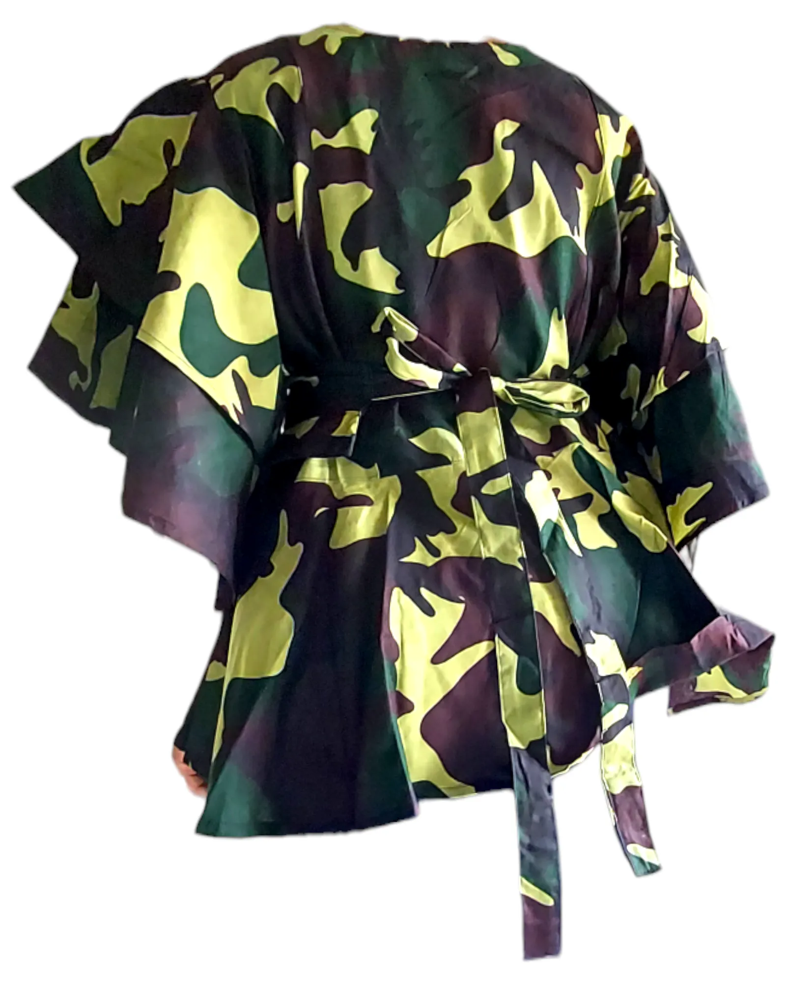 1203 - Wrap Blouse/ Camouflage 63