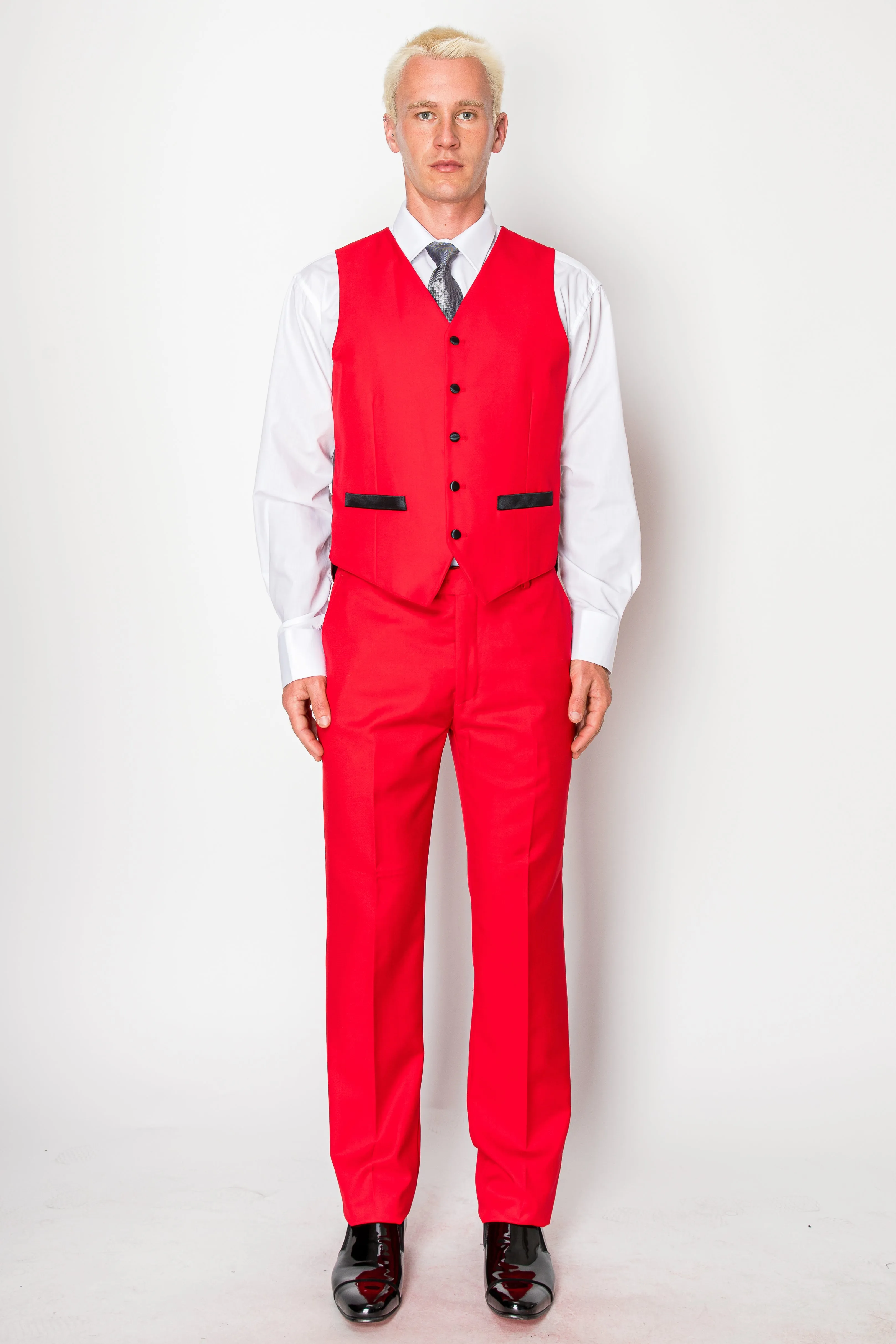 3 Piece Slim Fit Tuxedo - Red (1874508)