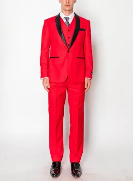 3 Piece Slim Fit Tuxedo - Red (1874508)