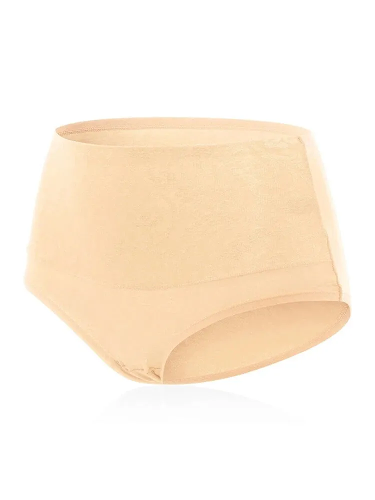 4-Pack Cotton High Waist Tummy Control Panties