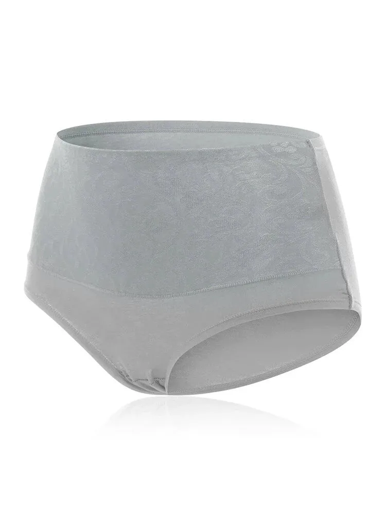 4-Pack Cotton High Waist Tummy Control Panties