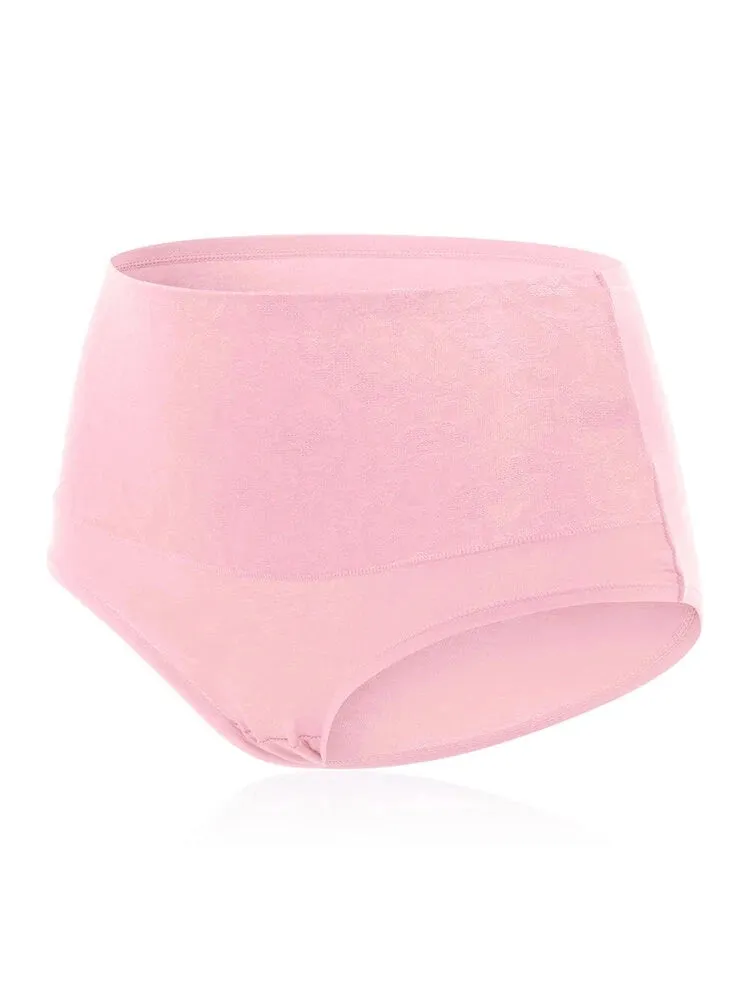 4-Pack Cotton High Waist Tummy Control Panties