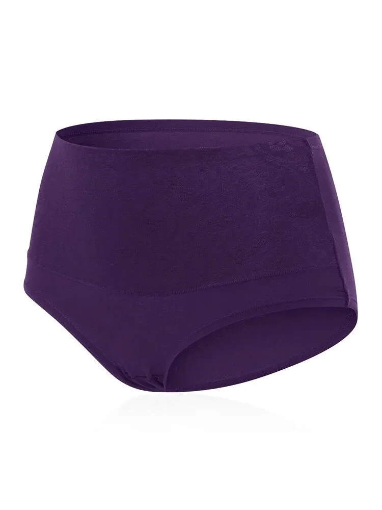 4-Pack Cotton High Waist Tummy Control Panties