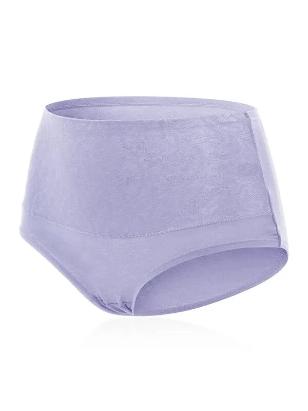 4-Pack Cotton High Waist Tummy Control Panties