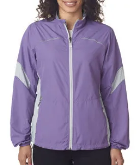4615 Storm Creek Ladies' Lightweight Windbreaker Lilac/ Platinum