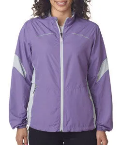 4615 Storm Creek Ladies' Lightweight Windbreaker Lilac/ Platinum