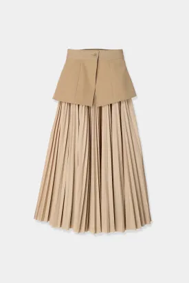 accordion pleats skirt