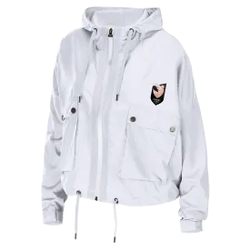 Angel City FC x WEAR by Erin Andrews Women's White Windbreaker