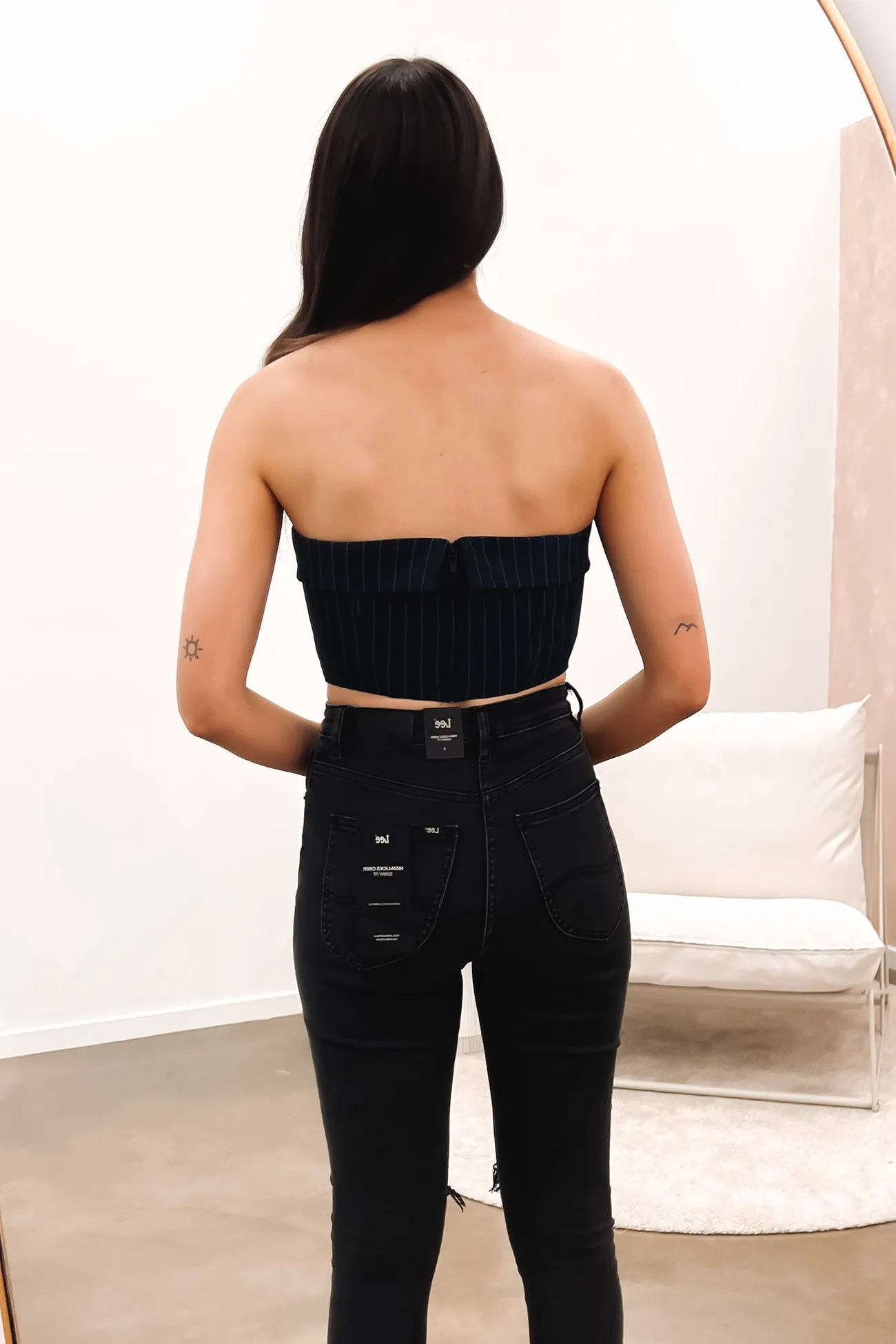 Baylee Corset Top Navy