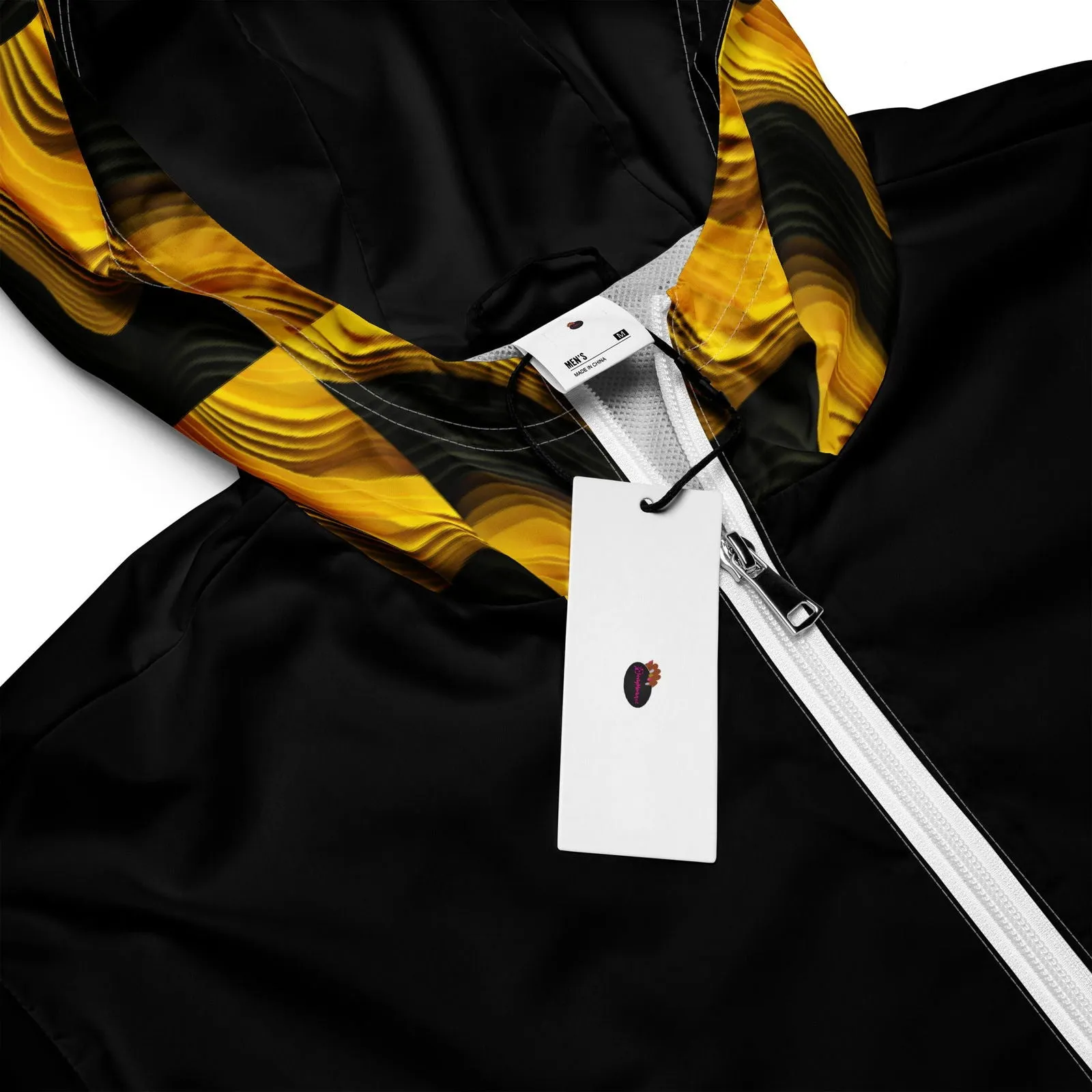 Black & Yellow Men’s Windbreaker
