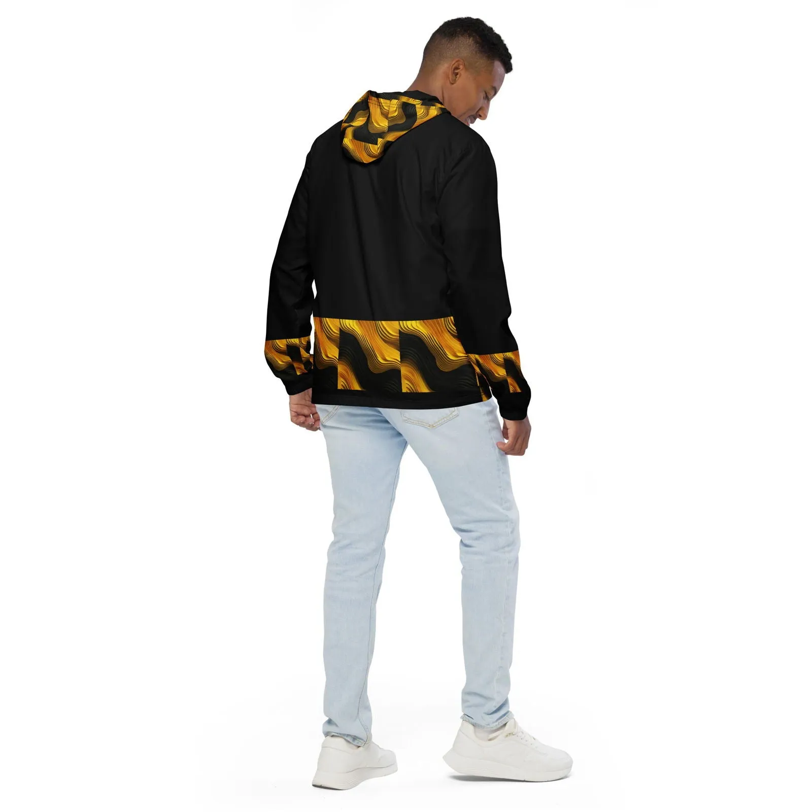 Black & Yellow Men’s Windbreaker