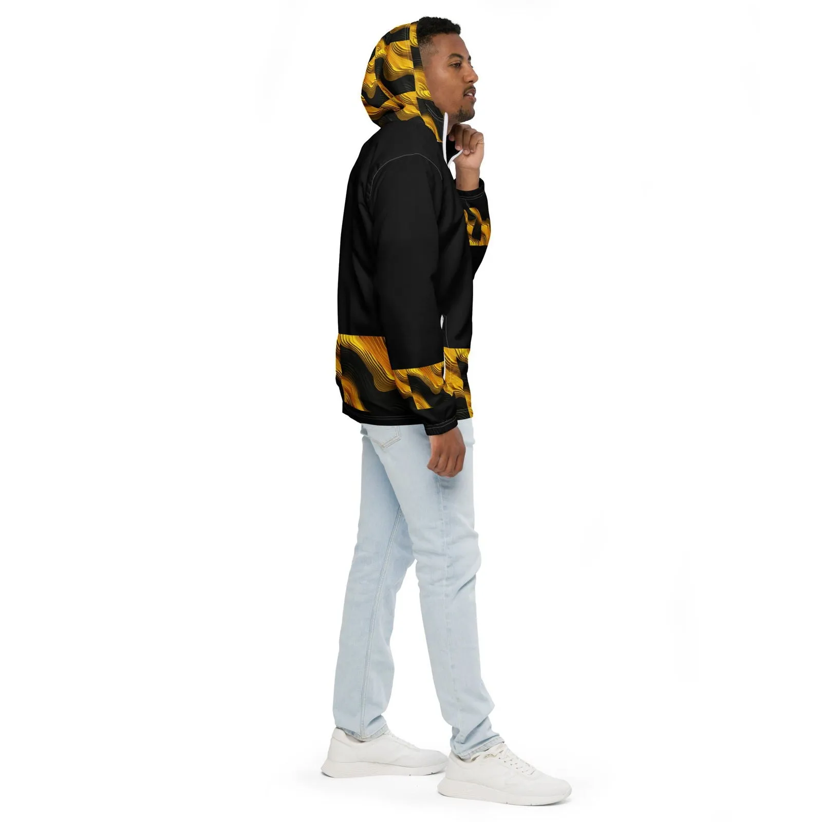 Black & Yellow Men’s Windbreaker