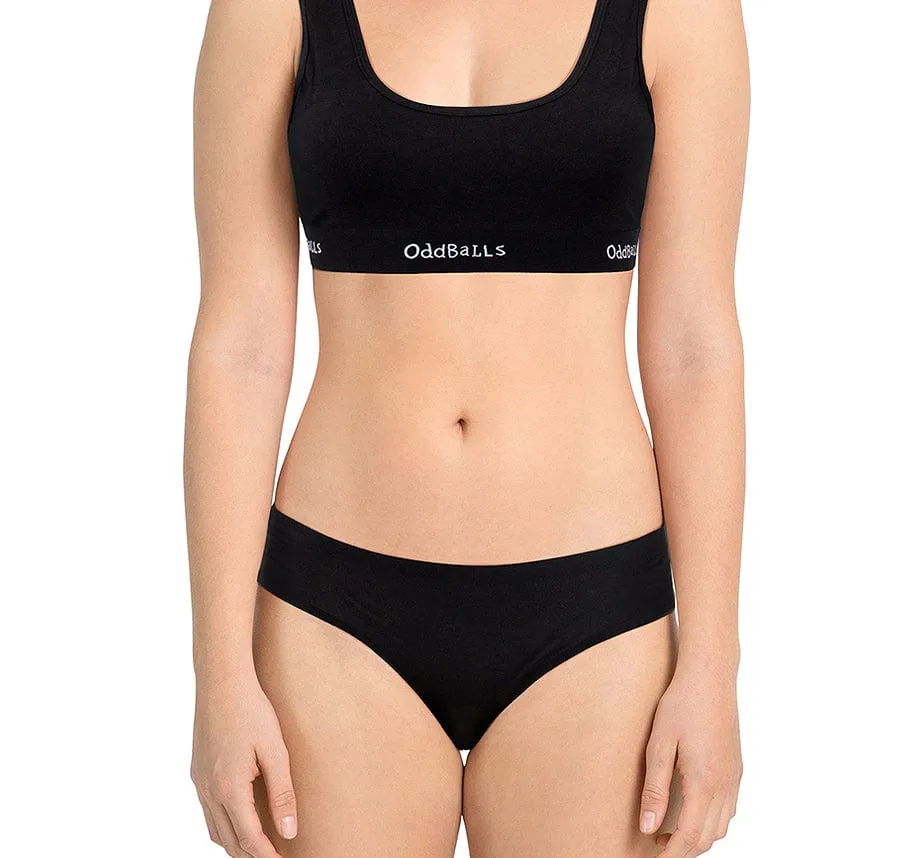 Black - Seamless Brazilian Briefs