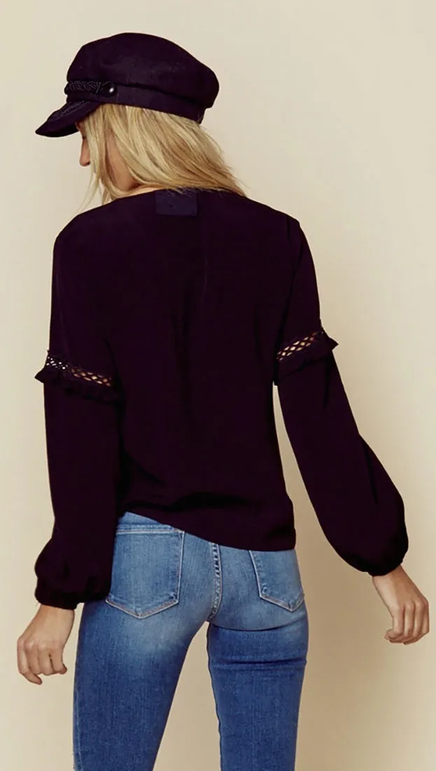 Blue Life Holly Top Black