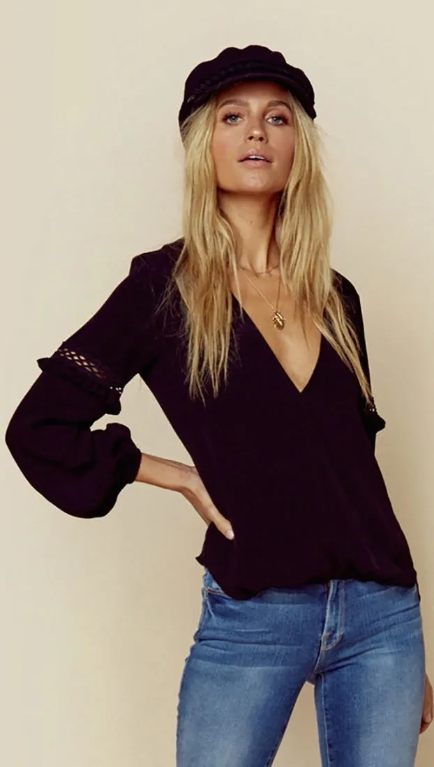 Blue Life Holly Top Black