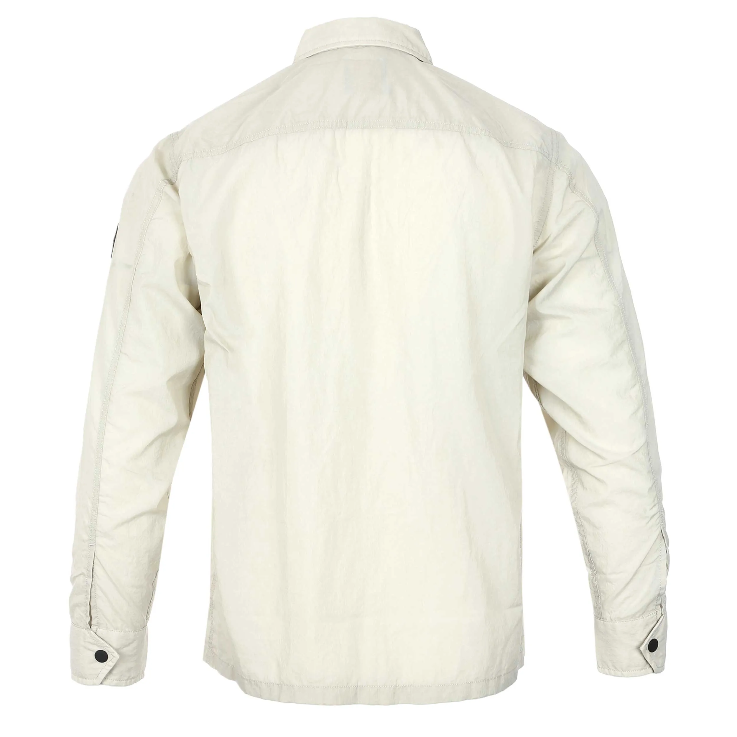 BOSS Lovvy Overshirt in Light Beige