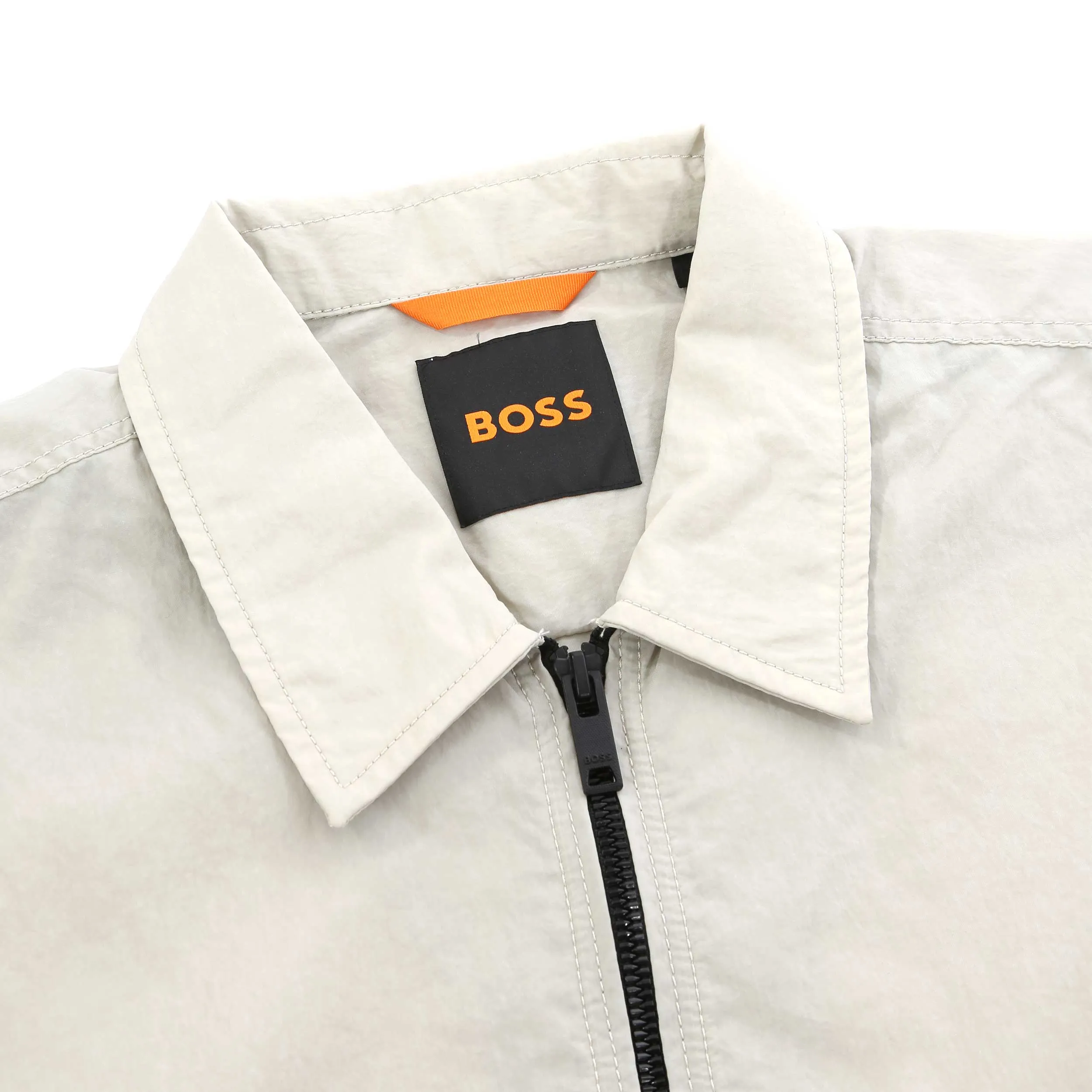 BOSS Lovvy Overshirt in Light Beige