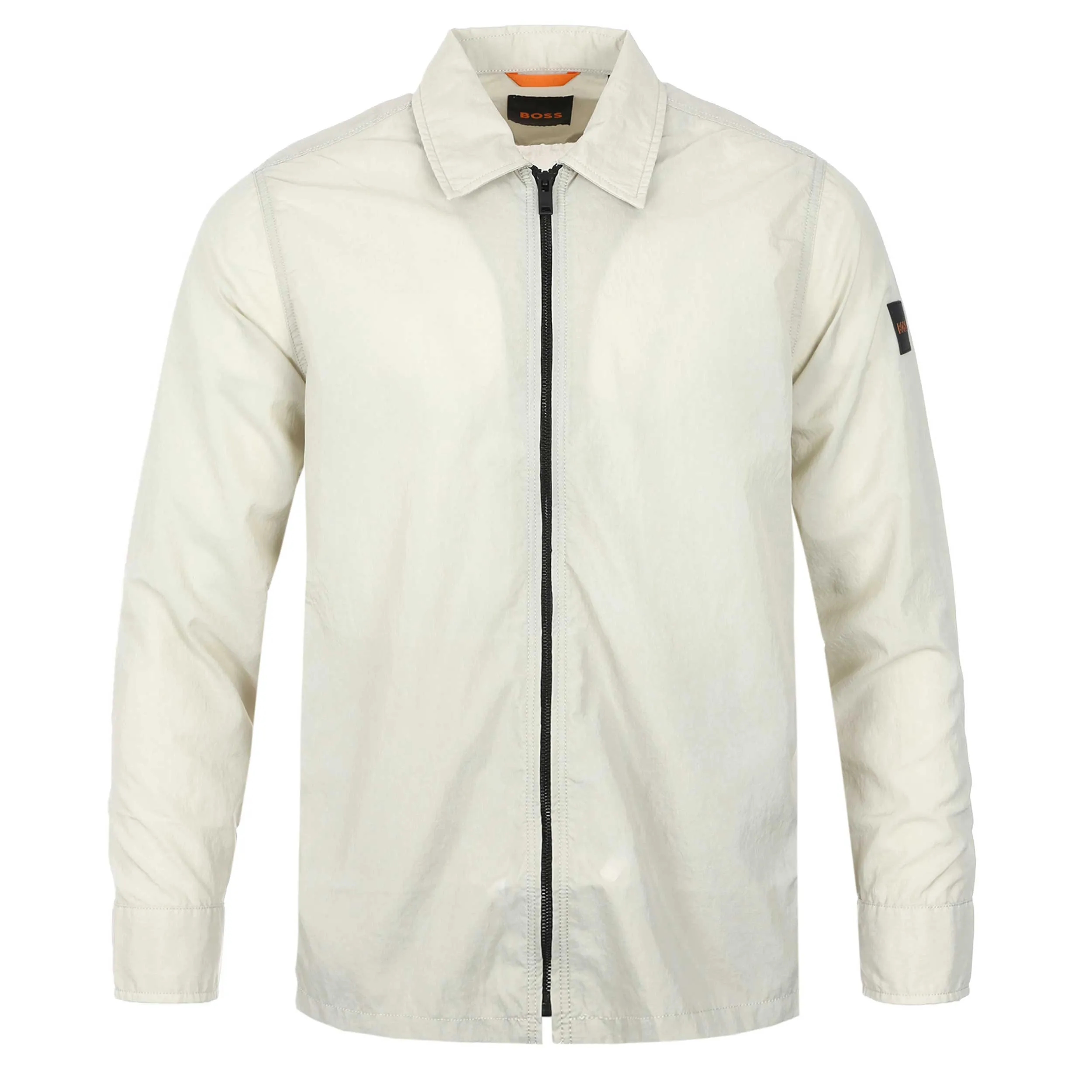 BOSS Lovvy Overshirt in Light Beige