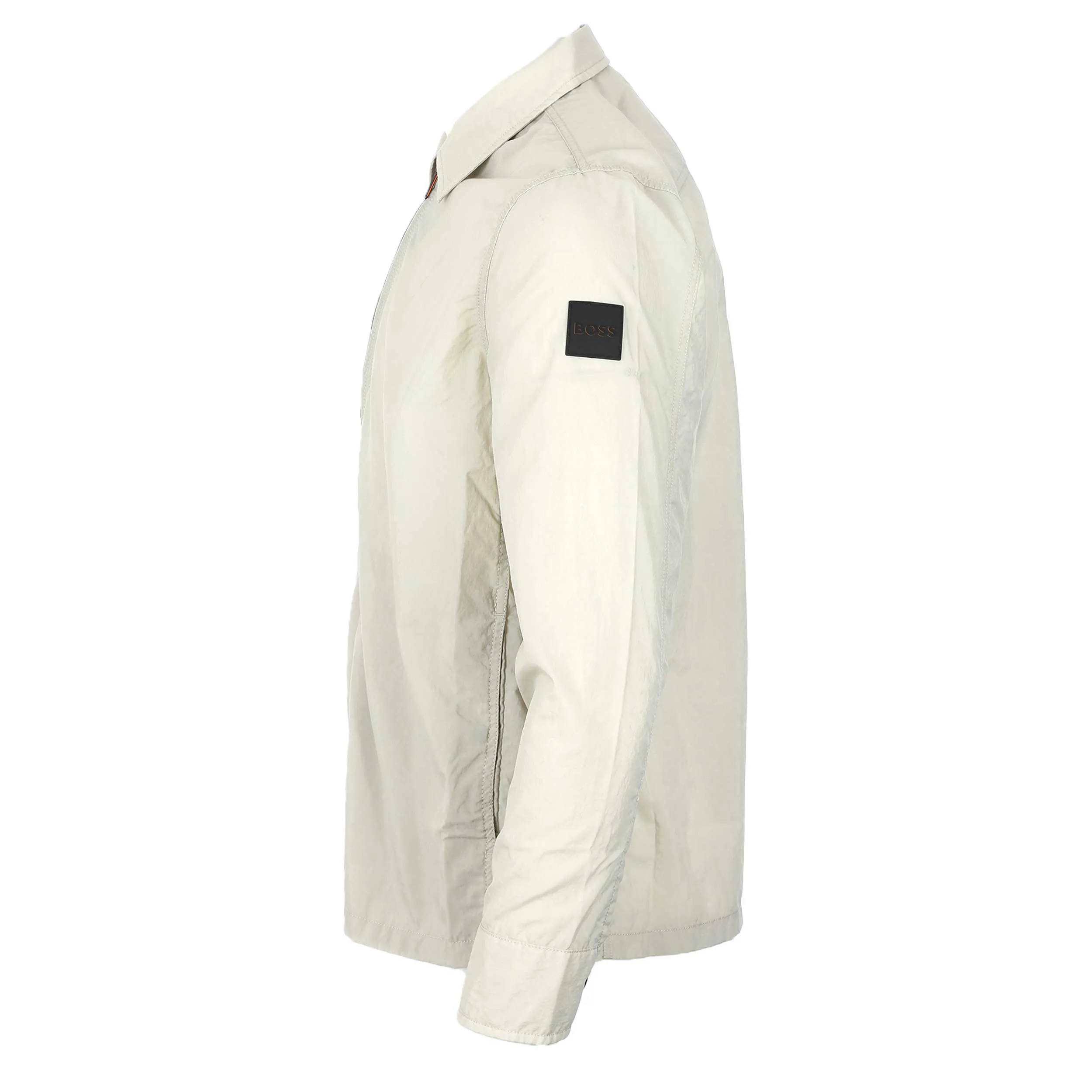 BOSS Lovvy Overshirt in Light Beige