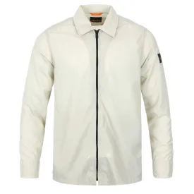 BOSS Lovvy Overshirt in Light Beige