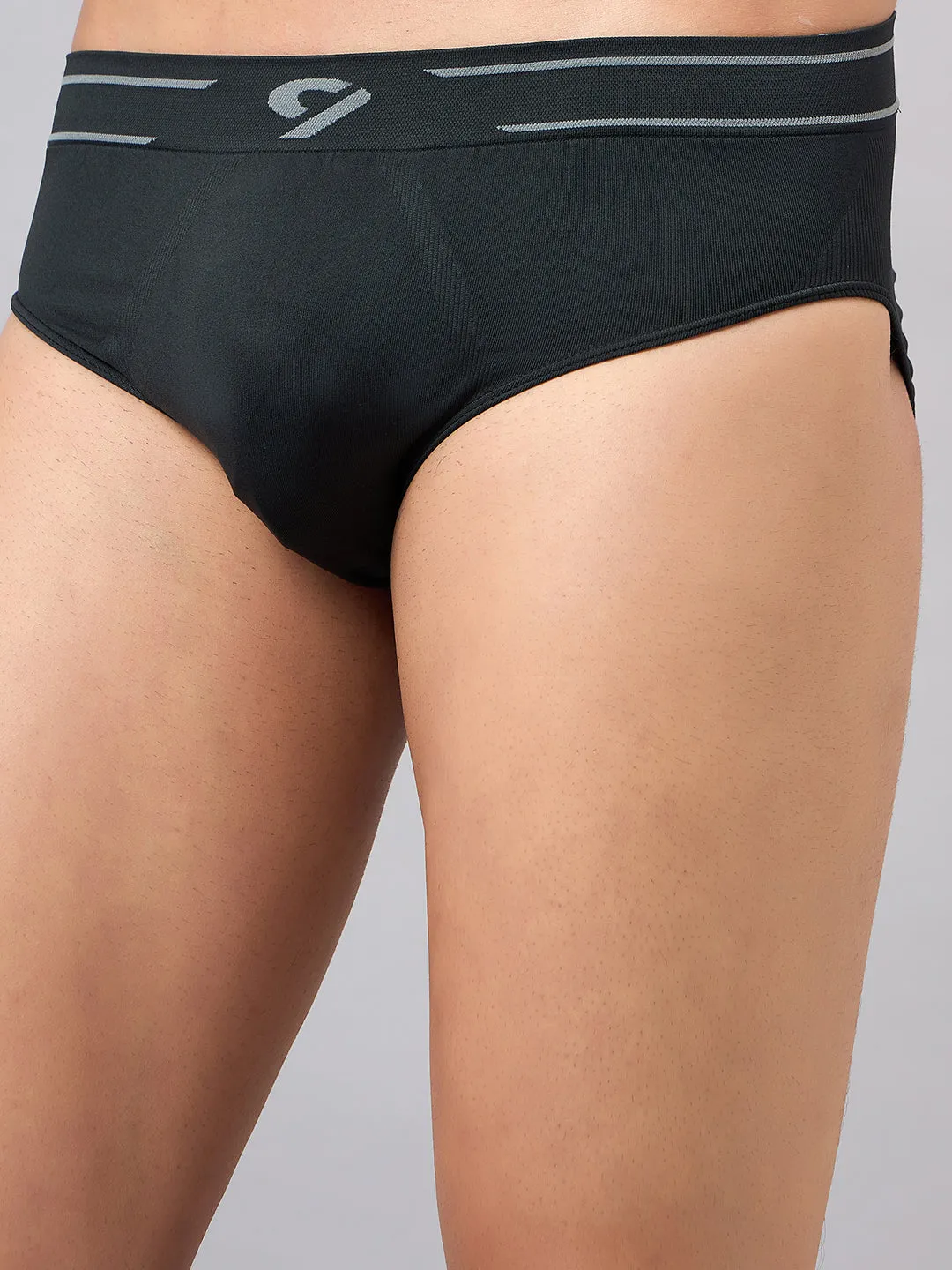 C9 AIRWEAR Skin friendly Seamless Briefs for Men - ELEPHANT GREY