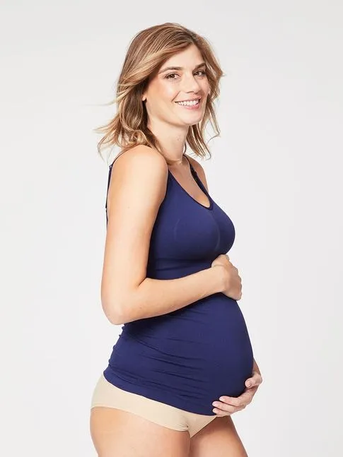 Cake Toffee Nursing Tank Top | BLUE