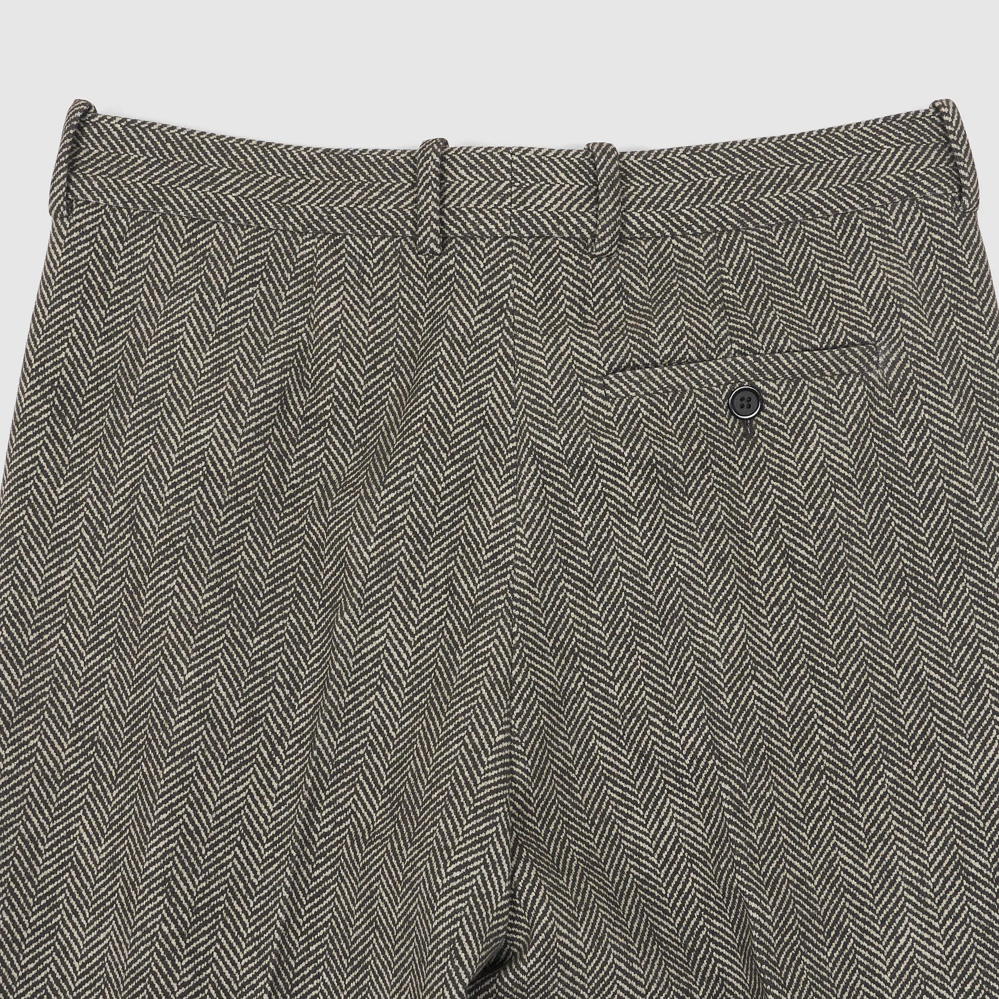 Circolo 1901 Ladies Gray Herrinbone Comfort Fleece Chino
