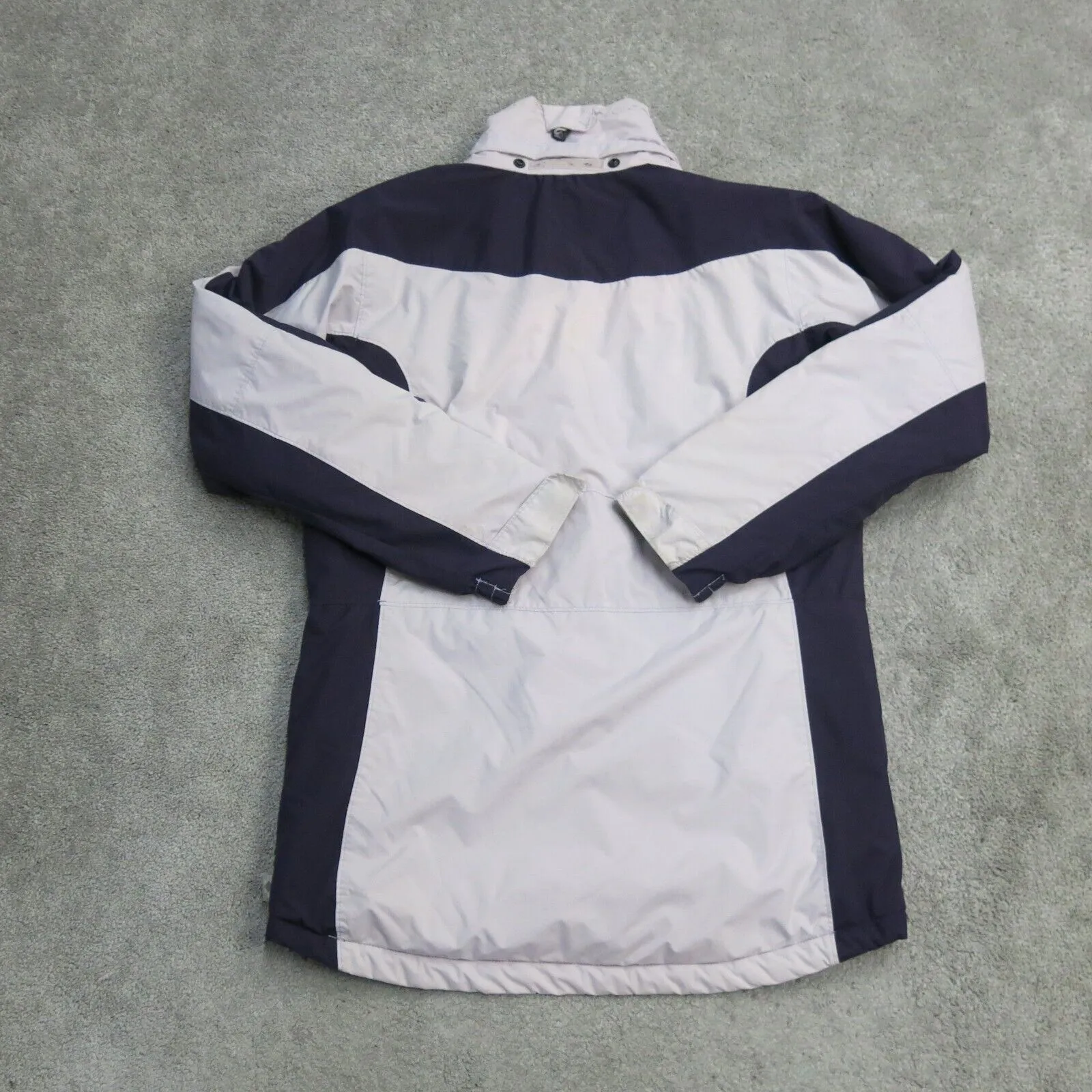 Columbia Jacket Womens Small Pink Blue Full ZipWindbreaker Outdoors Lightweight