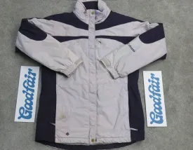 Columbia Jacket Womens Small Pink Blue Full ZipWindbreaker Outdoors Lightweight