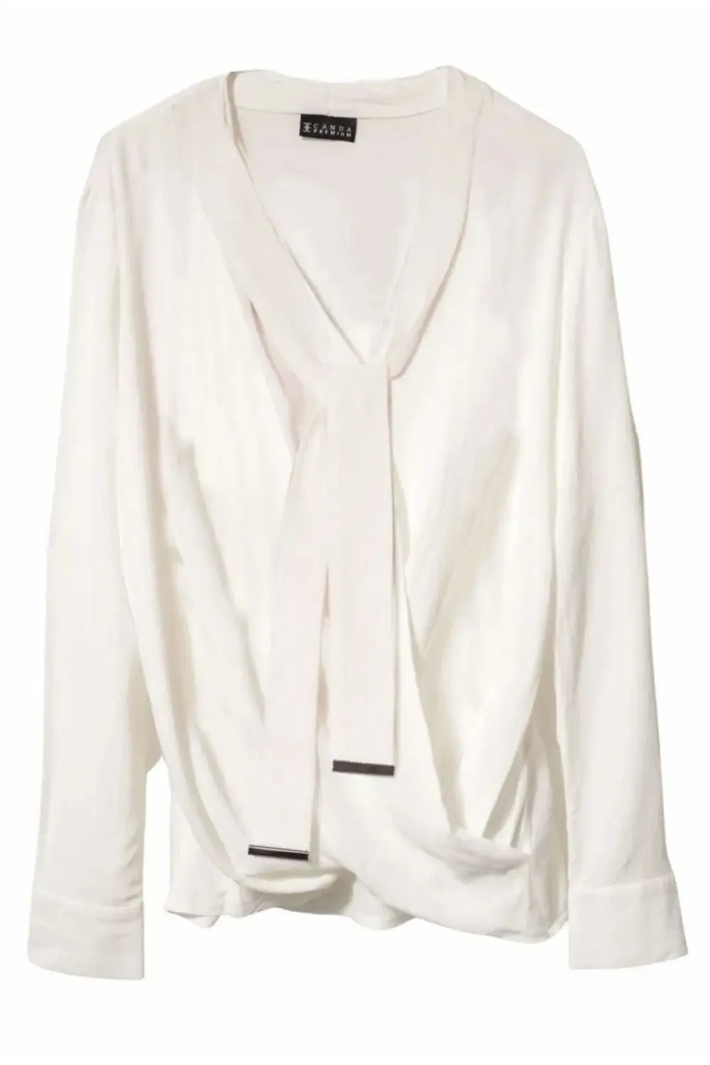 Crepe Wrap Front Blouse