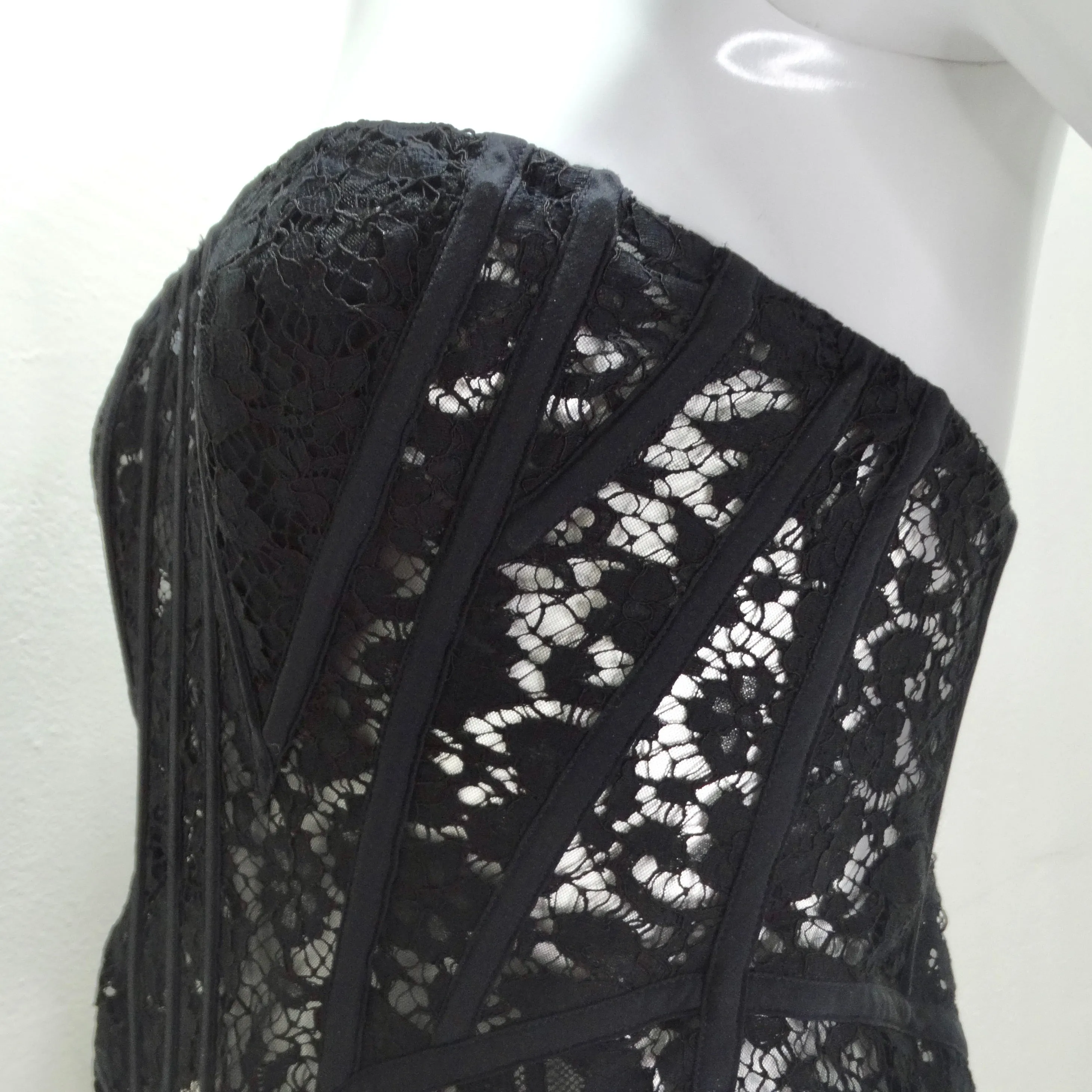 Dolce & Gabbana Lace Panelled Corset Top