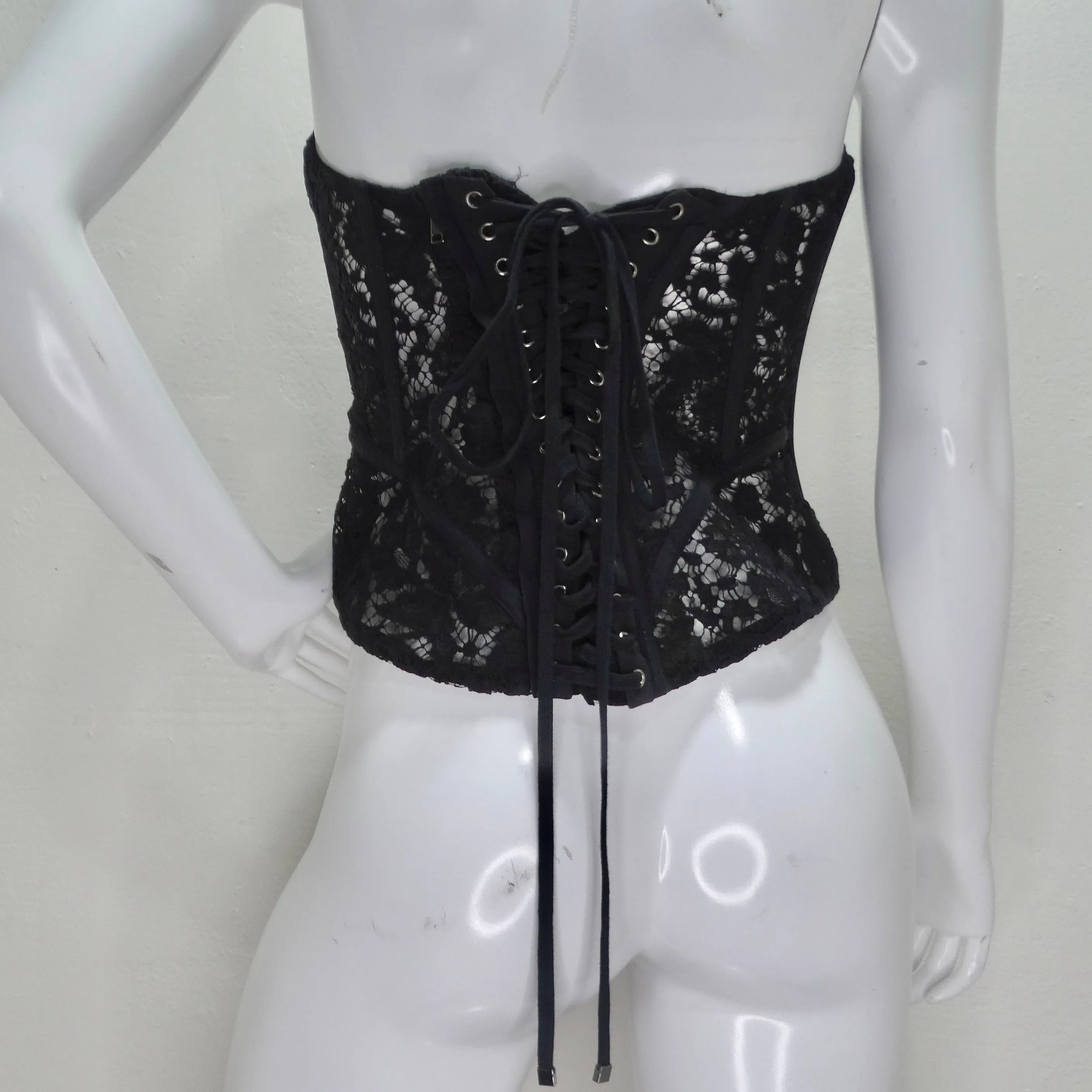 Dolce & Gabbana Lace Panelled Corset Top