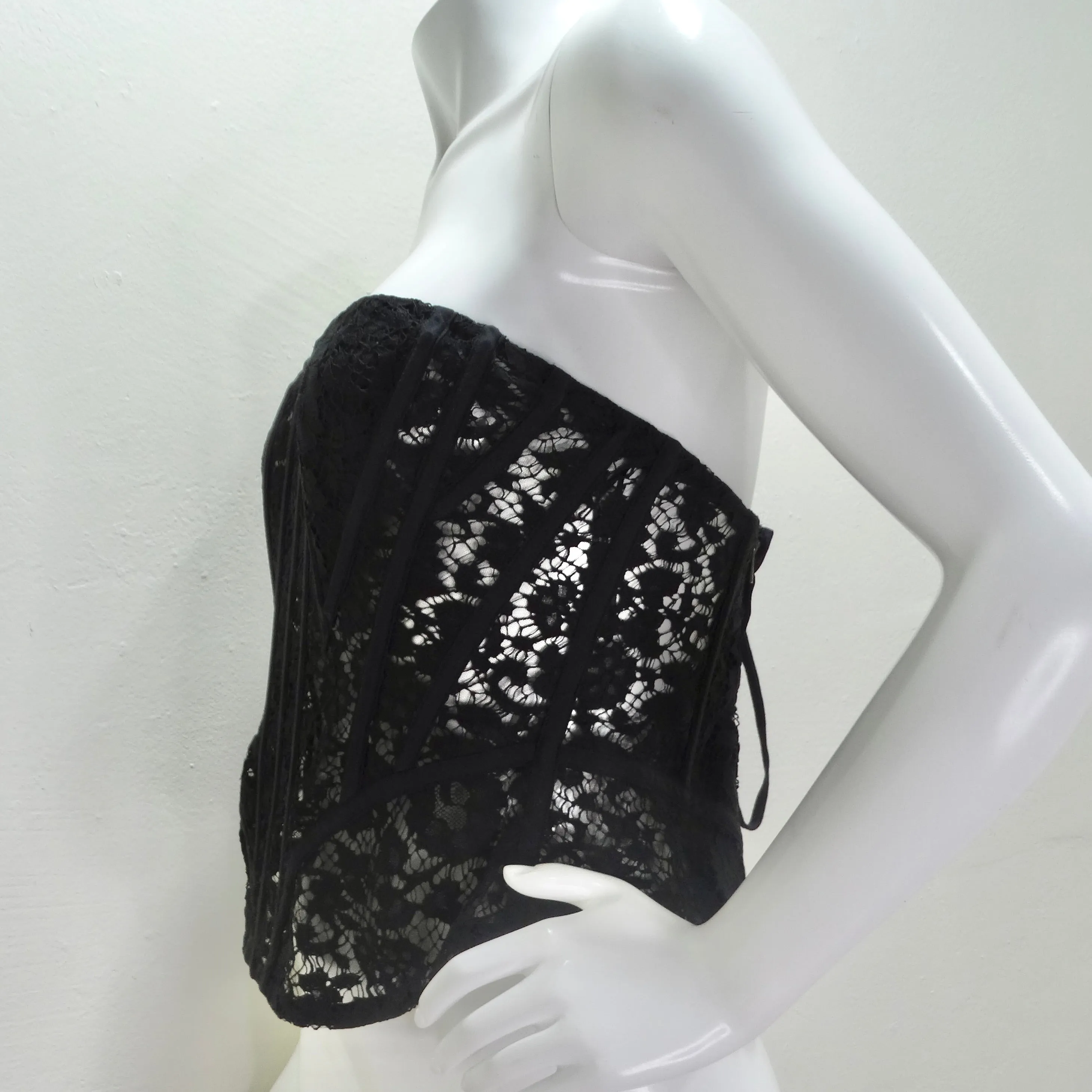 Dolce & Gabbana Lace Panelled Corset Top