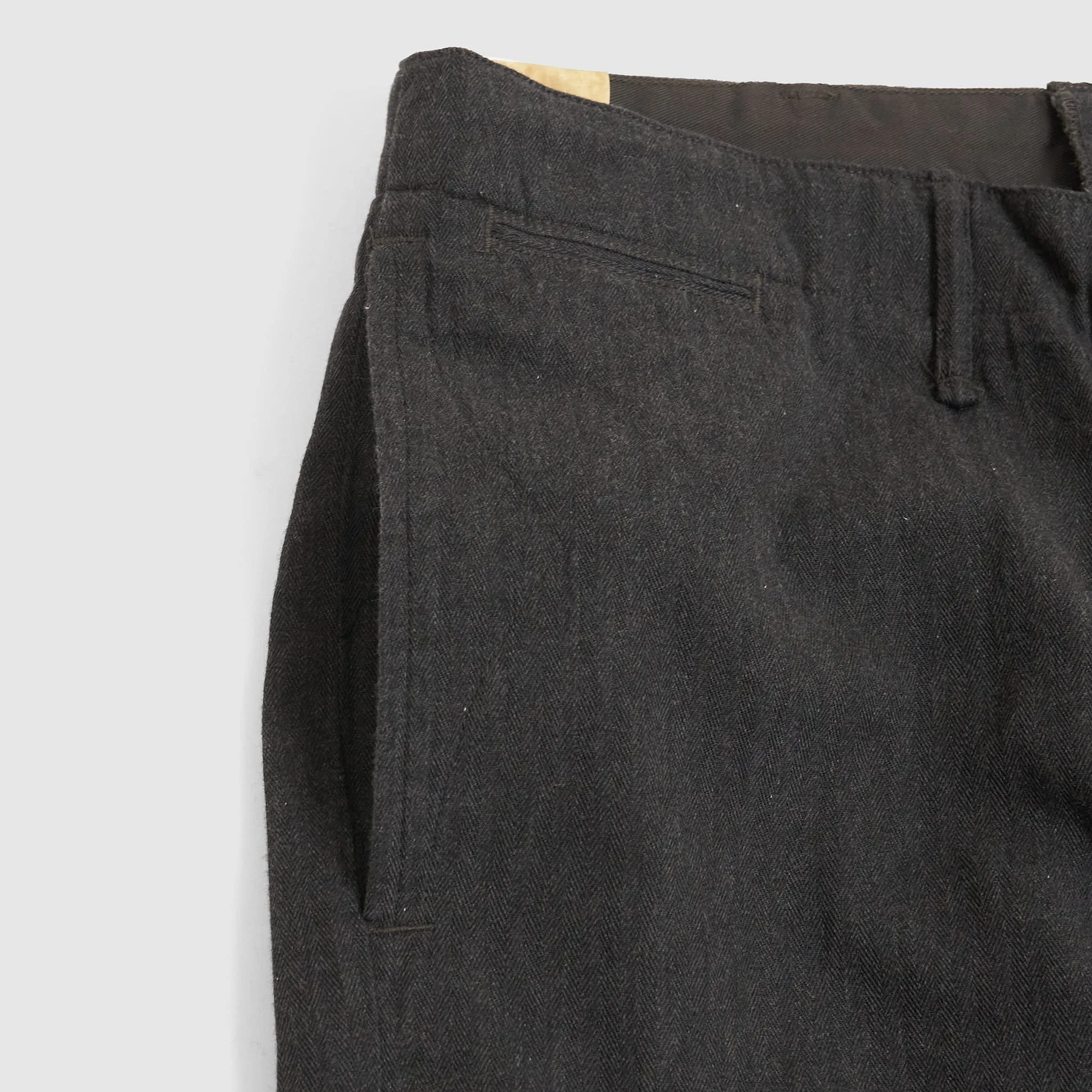 Double RL Officer's Herringbone Chamonix Flat Pant Chino