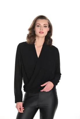 Frank Lyman Wrap front Blouse