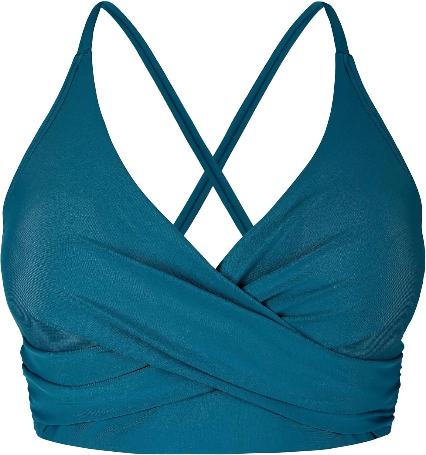 Hilor Women's Push Up Bikini Tops Underwire Swimsuit Top Sexy V Neck Bikini Bathing Suit Swim Tops