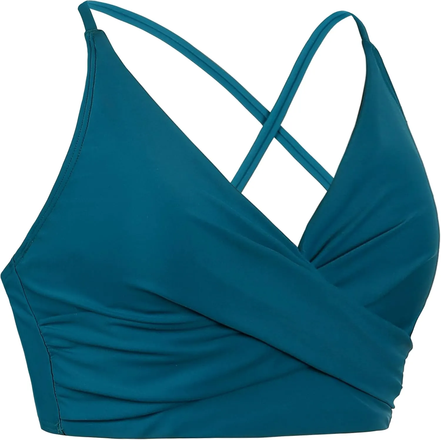 Hilor Women's Push Up Bikini Tops Underwire Swimsuit Top Sexy V Neck Bikini Bathing Suit Swim Tops