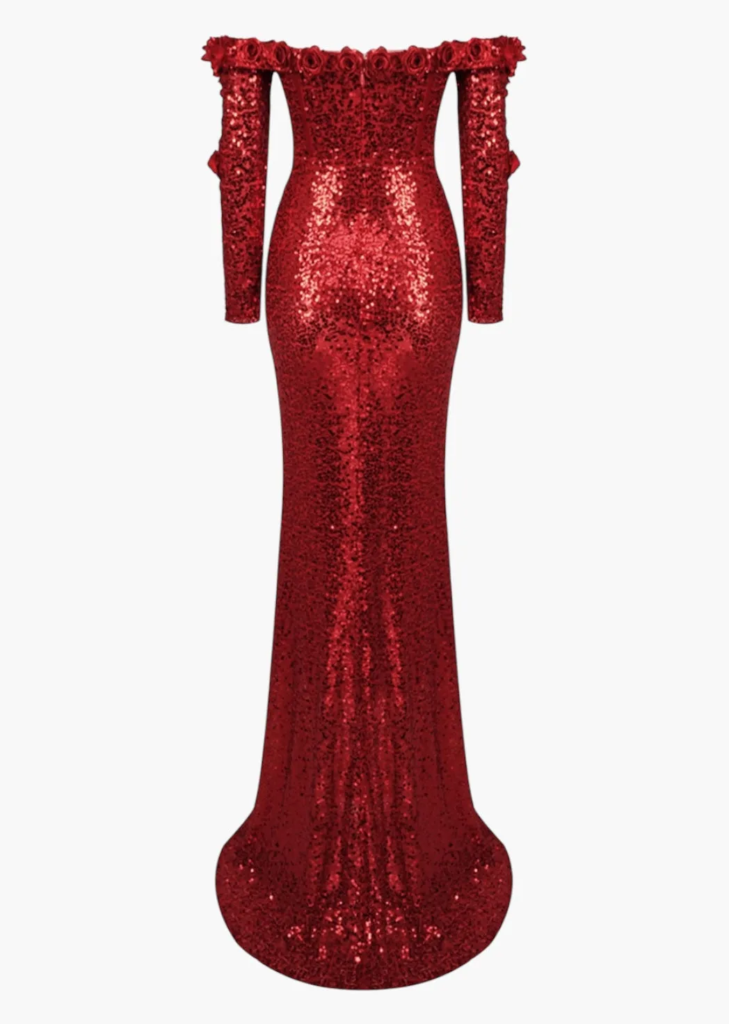 Imogene Off-Shoulder Sequined Dress