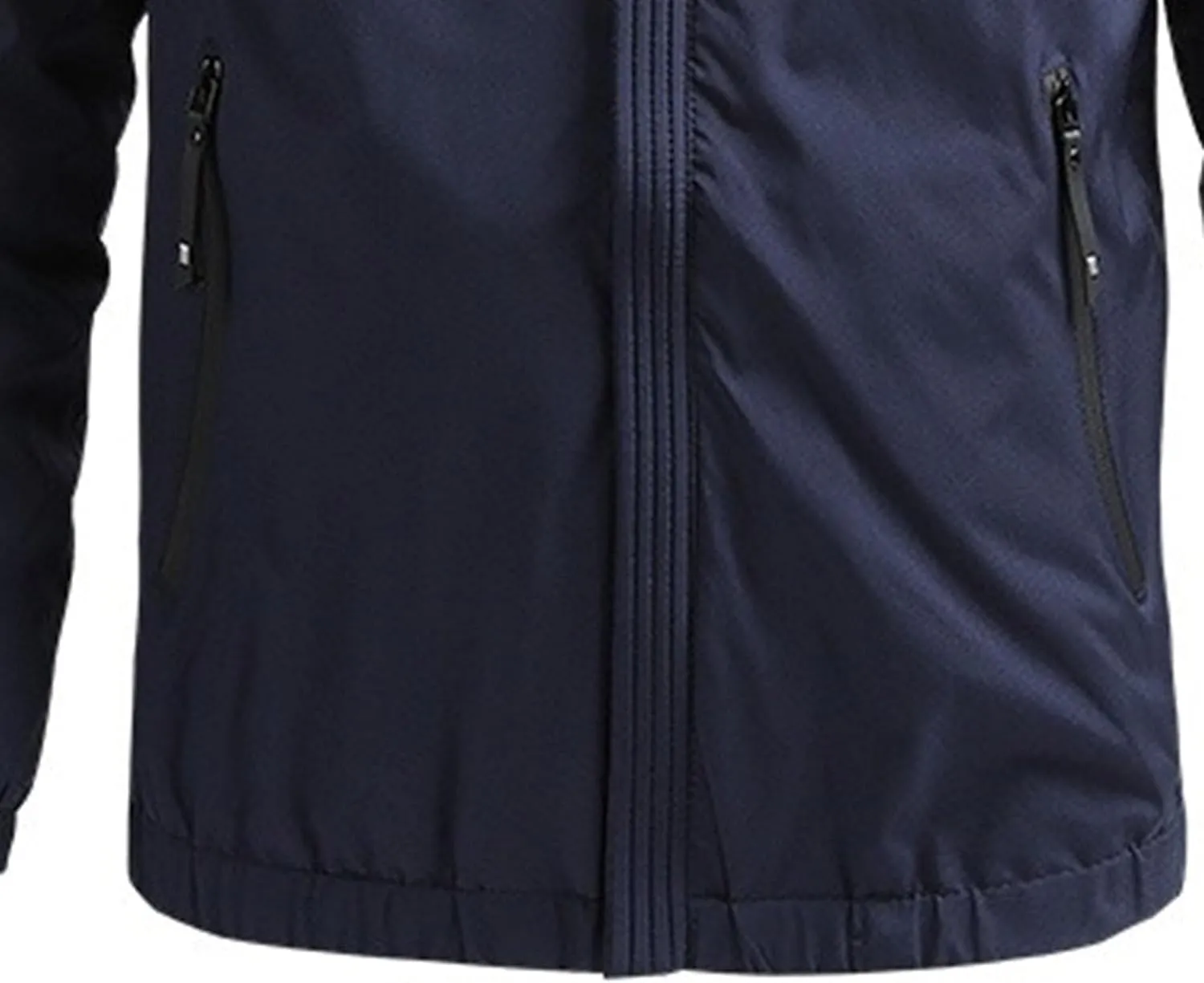 JEKE-DG Men's Hooded Regular Fit Outdoor Jacket Solid Fashion Spring Fall Overshirt Lightweight Full Zip Jacket Coat