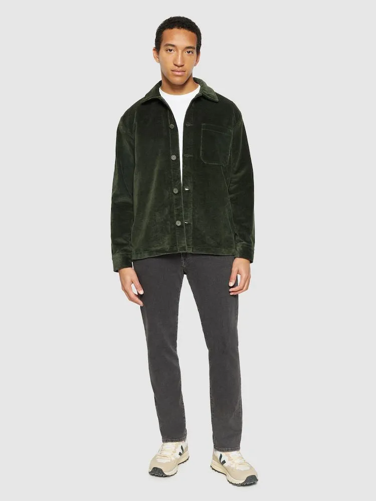 KCA 1190032 Streched 8 wales corduroy overshirt 1090 forrest night men