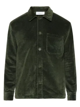 KCA 1190032 Streched 8 wales corduroy overshirt 1090 forrest night men