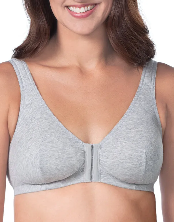 Leading Lady Meryl Cotton Front-Closure Leisure Bra - 110