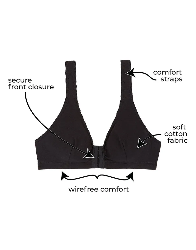 Leading Lady Meryl Cotton Front-Closure Leisure Bra - 110