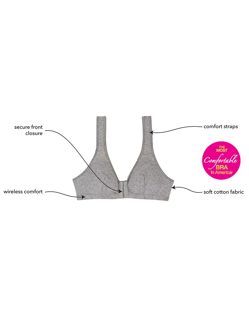 Leading Lady Meryl Cotton Front-Closure Leisure Bra - 110