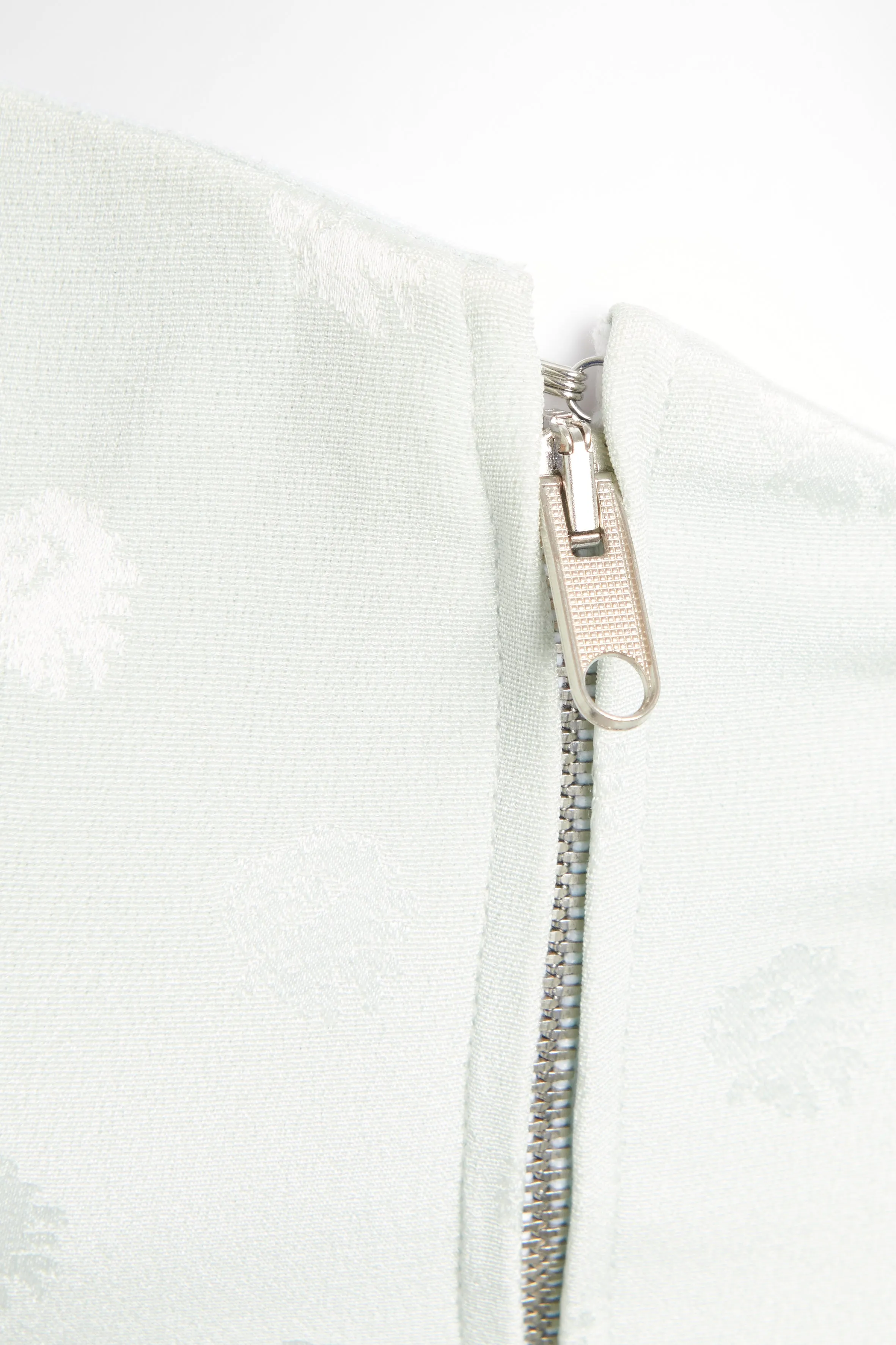 Pale Blue Printed Corset Preowned Bandeau Top
