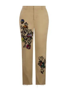 Pansy Garden Patch Chinos