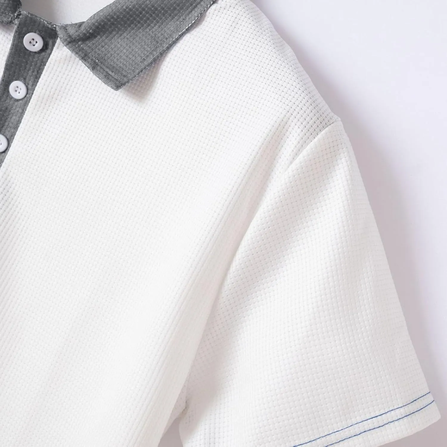 Polos for Men 2024 Solid Color Stand Collar Shirt Short Sleeved Casual T Shirt Tshirts Shirts for Men Polo Shirts