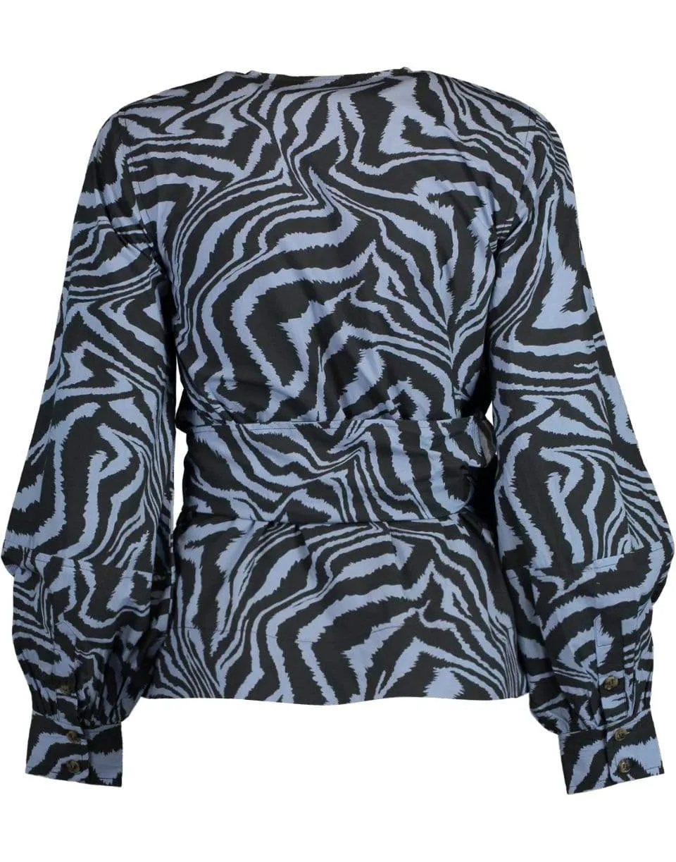 Print Wrap Top