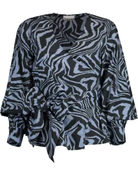 Print Wrap Top