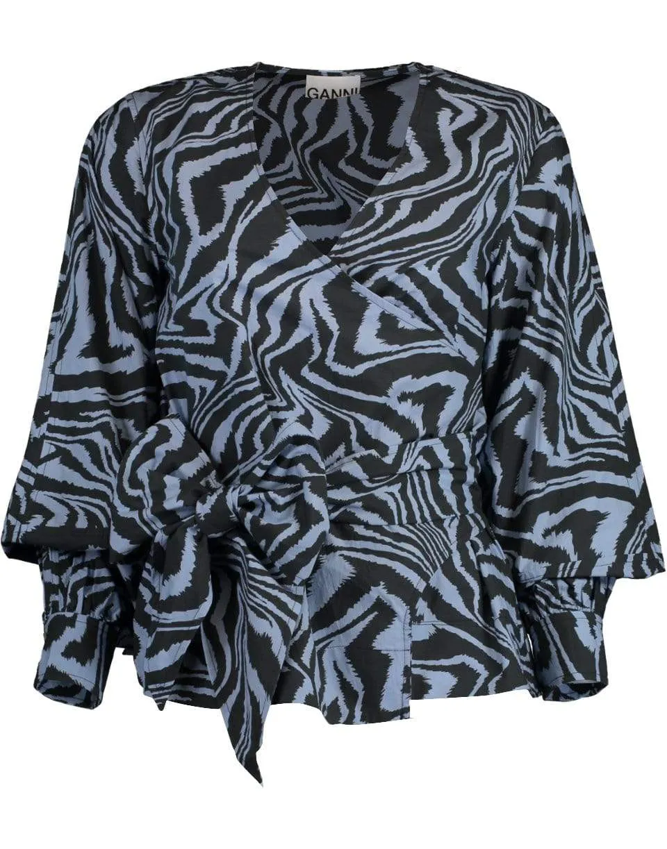Print Wrap Top
